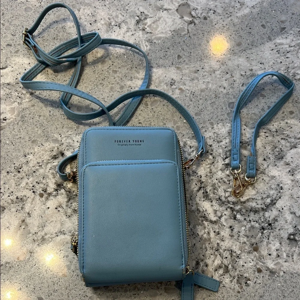 Forever Young Sky Blue Crossbody Bag